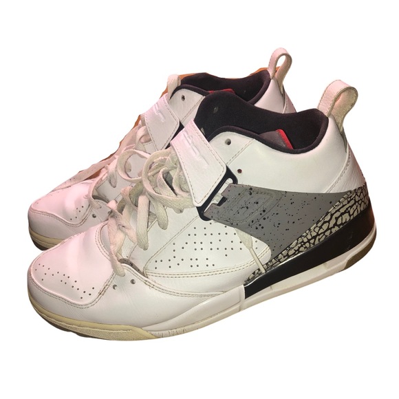 Jordan Other - JORDAN Flight 45 White Red Black Shoes 9.5